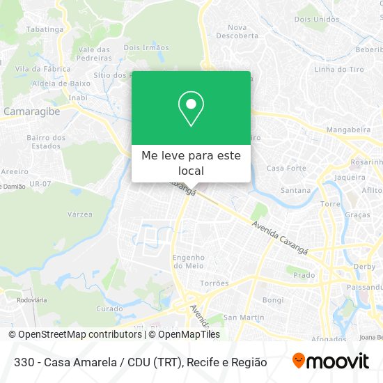 330 - Casa Amarela / CDU (TRT) mapa