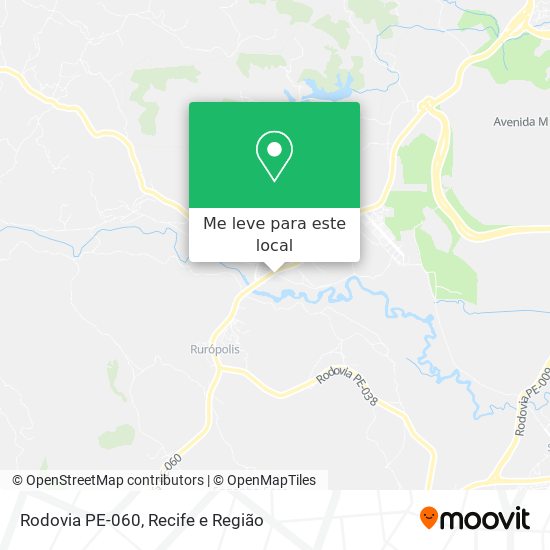 Rodovia PE-060 mapa