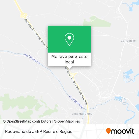 Rodoviária da JEEP mapa