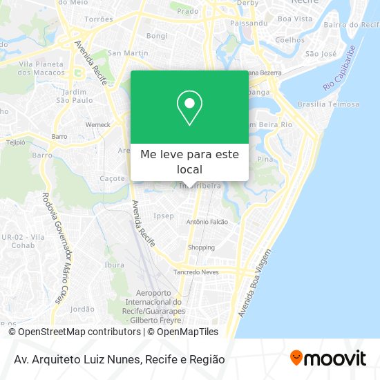Av. Arquiteto Luiz Nunes mapa