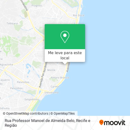 Rua Professor Manoel de Almeida Belo mapa
