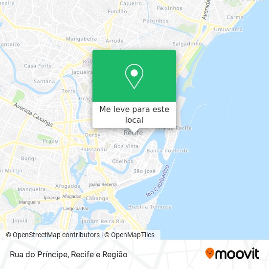 Rua do Príncipe mapa