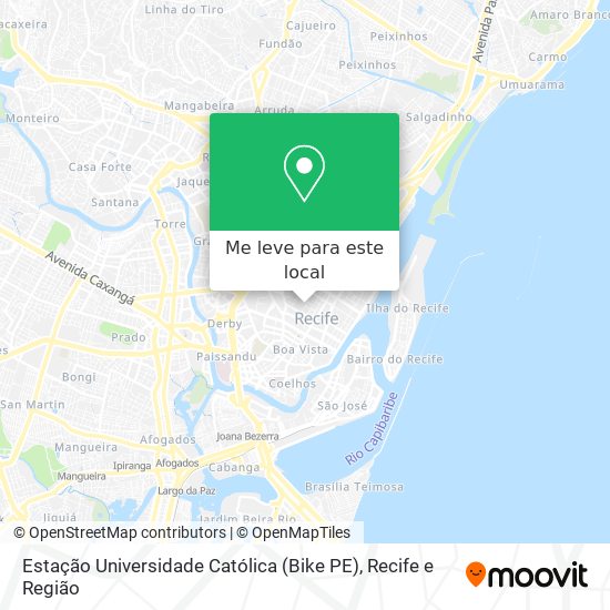 Estação Universidade Católica (Bike PE) mapa