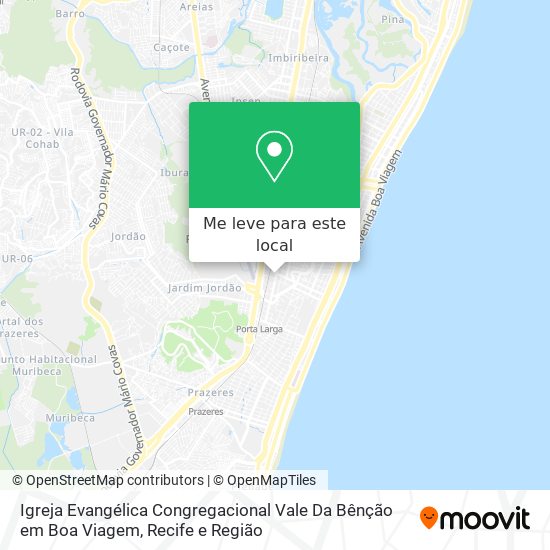 Igreja Evangélica Congregacional Vale Da Bênção em Boa Viagem mapa