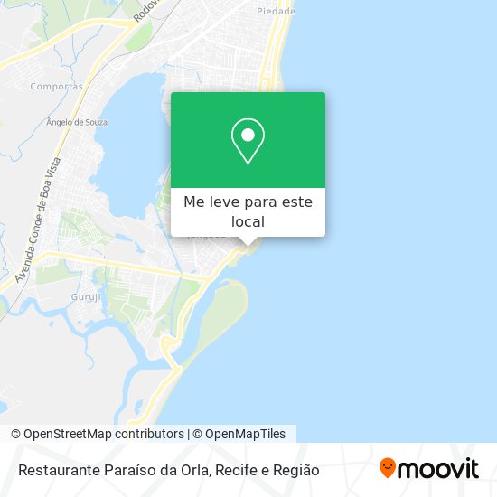 Restaurante Paraíso da Orla mapa