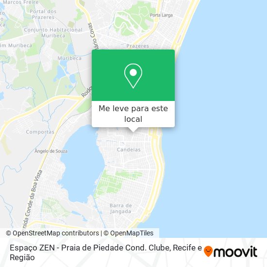 Espaço ZEN - Praia de Piedade Cond. Clube mapa