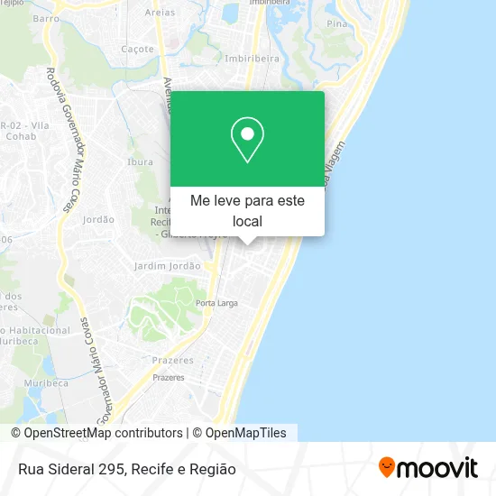 Rua Sideral 295 mapa