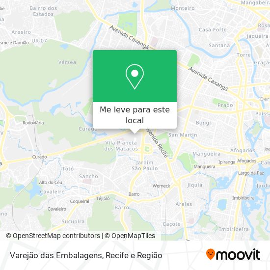 Varejão das Embalagens mapa