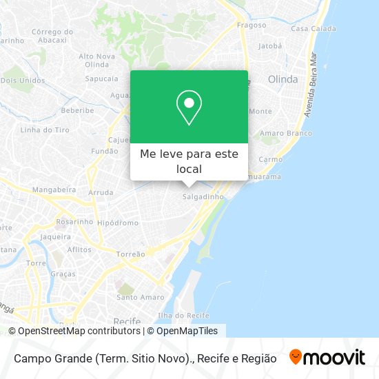 Campo Grande (Term. Sitio Novo). mapa