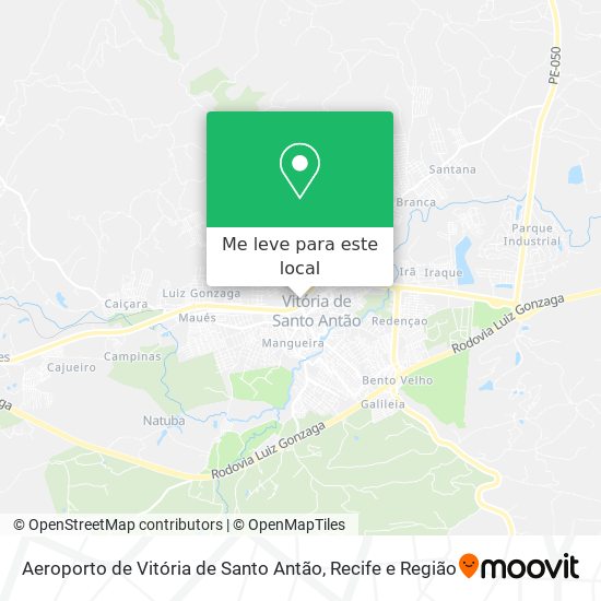 Aeroporto de Vitória de Santo Antão mapa