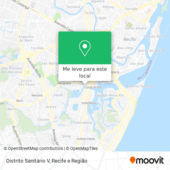 Distrito Sanitário V mapa