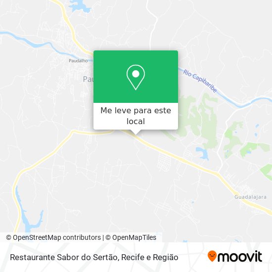 Restaurante Sabor do Sertão mapa