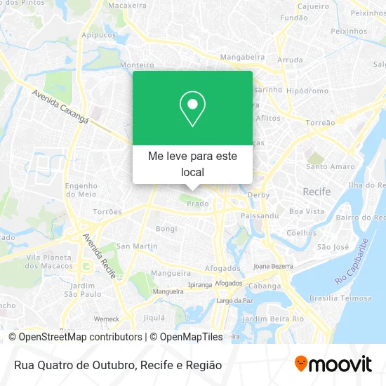 Rua Quatro de Outubro mapa