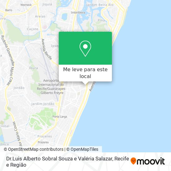 Dr.Luis Alberto Sobral Souza e Valéria Salazar mapa