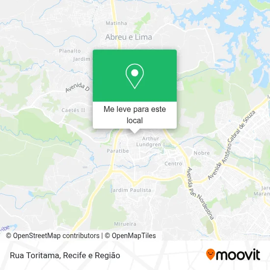 Rua Toritama mapa