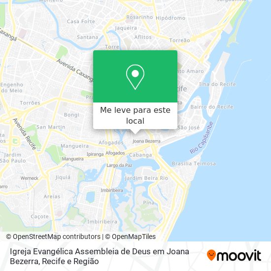 Igreja Evangélica Assembleia de Deus em Joana Bezerra mapa