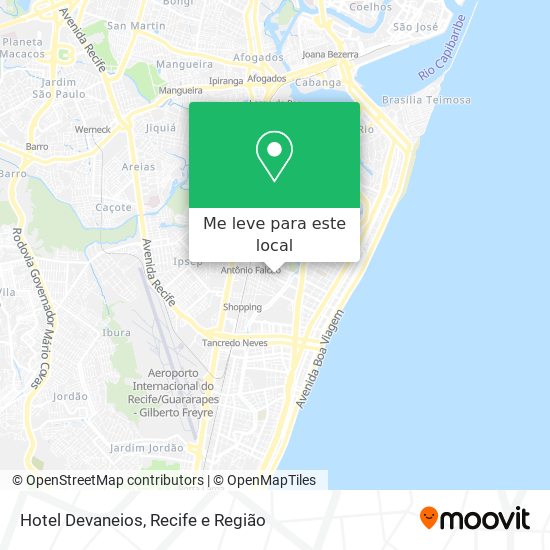 Hotel Devaneios mapa