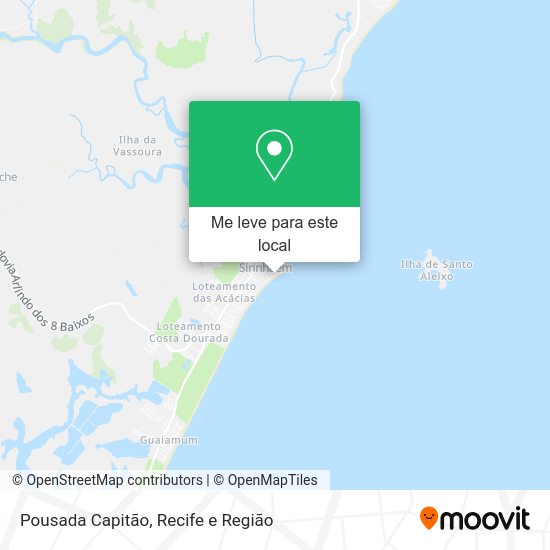 Pousada Capitão mapa