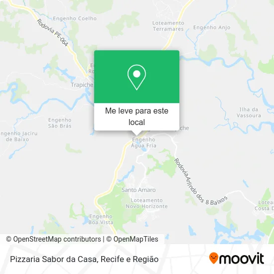 Pizzaria Sabor da Casa mapa