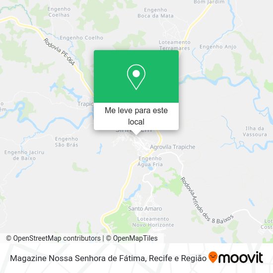 Magazine Nossa Senhora de Fátima mapa