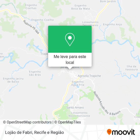 Lojão de Fabri mapa
