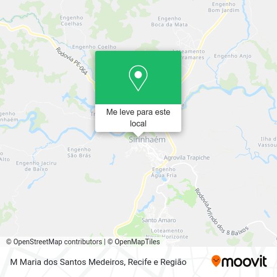 M Maria dos Santos Medeiros mapa
