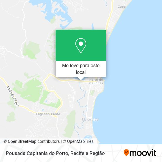 Pousada Capitania do Porto mapa