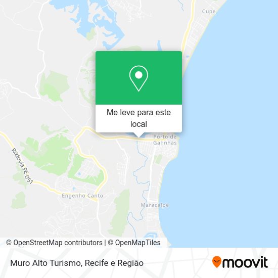 Muro Alto Turismo mapa