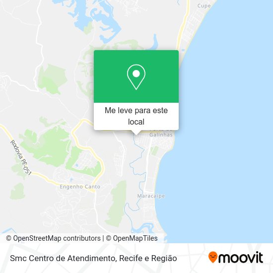 Smc Centro de Atendimento mapa
