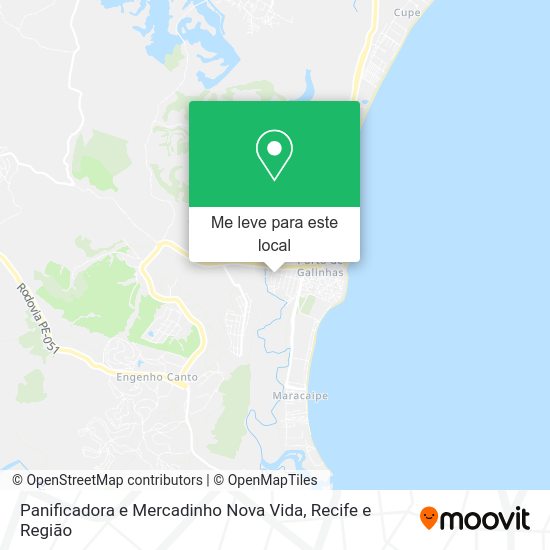 Panificadora e Mercadinho Nova Vida mapa