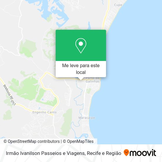 Irmão Ivanilson Passeios e Viagens mapa