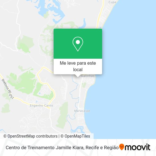 Centro de Treinamento Jamille Kiara mapa