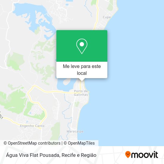 Água Viva Flat Pousada mapa