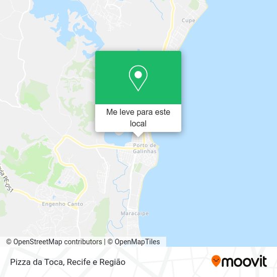 Pizza da Toca mapa