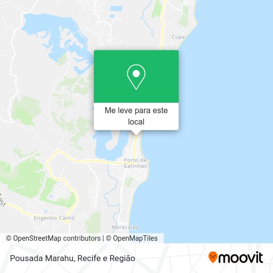 Pousada Marahu mapa