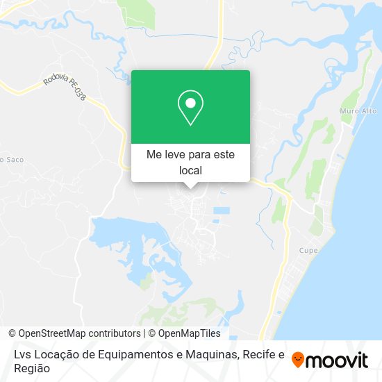 Lvs Locação de Equipamentos e Maquinas mapa