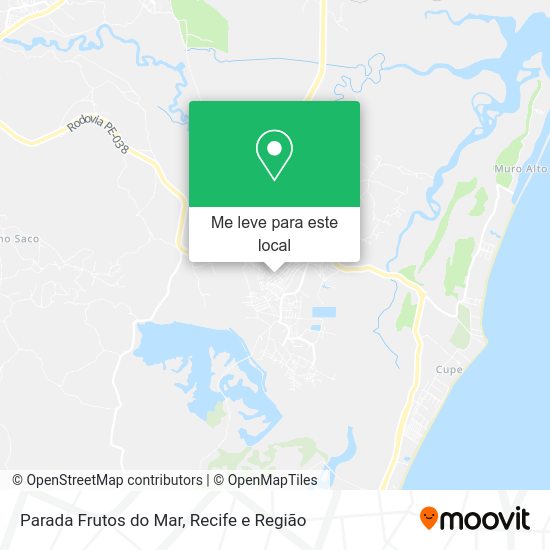 Parada Frutos do Mar mapa