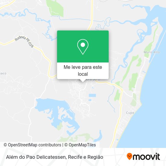 Além do Pao Delicatessen mapa