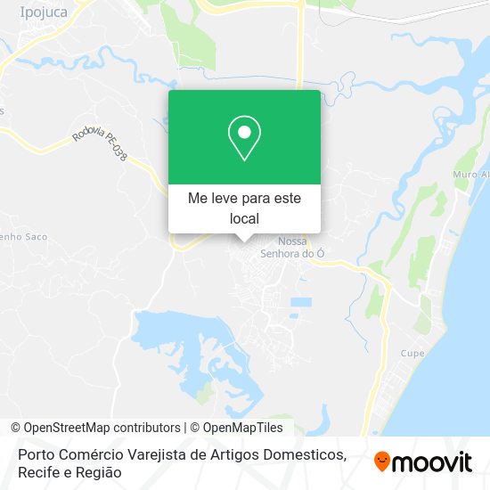 Porto Comércio Varejista de Artigos Domesticos mapa