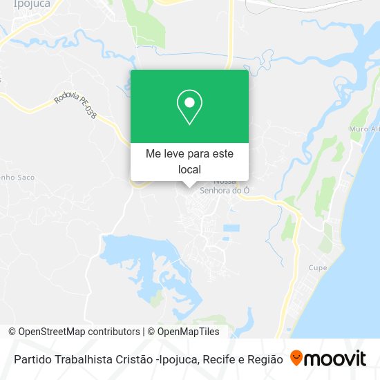 Partido Trabalhista Cristão -Ipojuca mapa