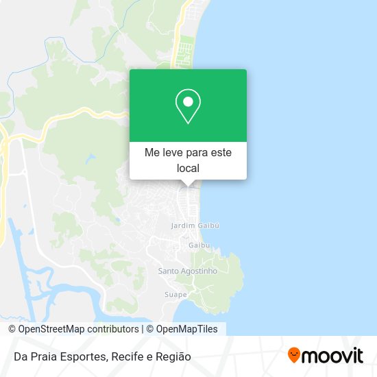 Da Praia Esportes mapa