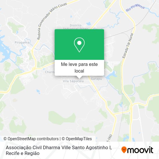 Associação Civil Dharma Ville Santo Agostinho I mapa