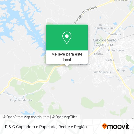 D & G Copiadora e Papelaria mapa