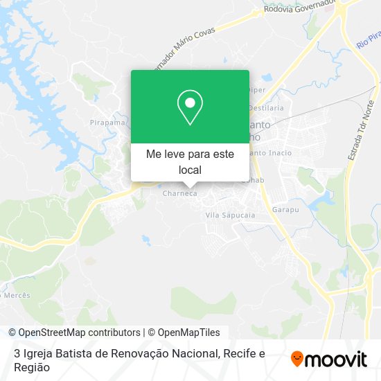 3 Igreja Batista de Renovação Nacional mapa