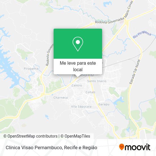 Clínica Visao Pernambuco mapa