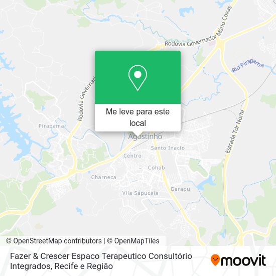 Fazer & Crescer Espaco Terapeutico Consultório Integrados mapa