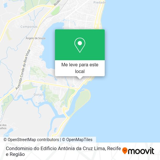 Condominio do Edificio Antônia da Cruz Lima mapa