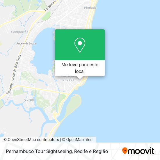 Pernambuco Tour Sightseeing mapa