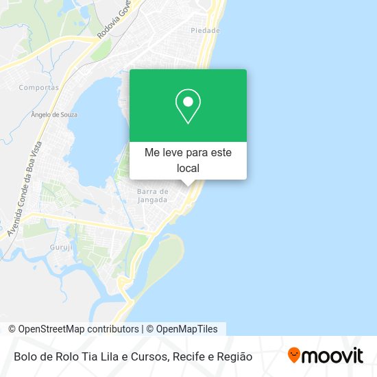 Bolo de Rolo Tia Lila e Cursos mapa