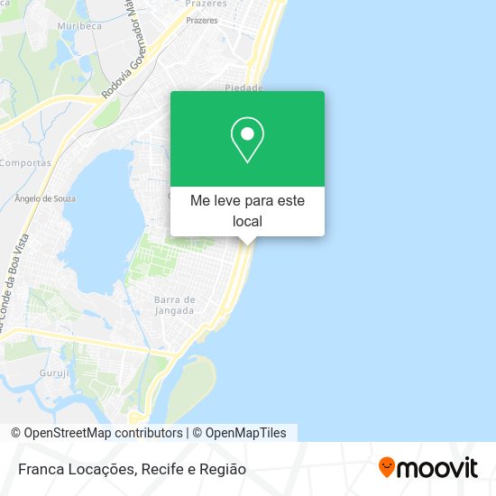 Franca Locações mapa